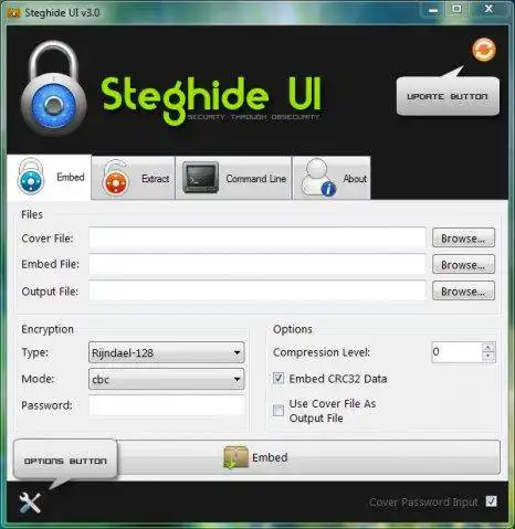 Download web tool or web app Steghide UI