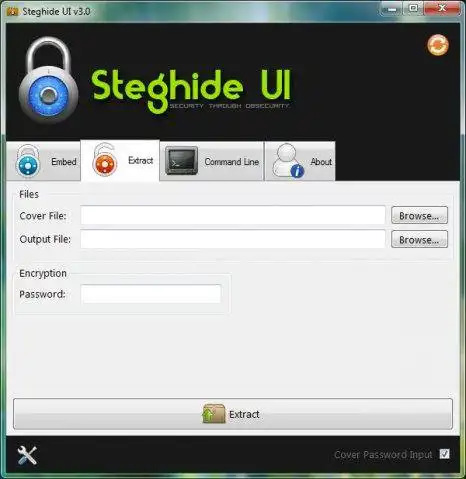 Download web tool or web app Steghide UI