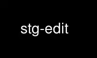 Run stg-edit in OnWorks free hosting provider over Ubuntu Online, Fedora Online, Windows online emulator or MAC OS online emulator