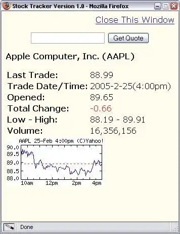 Download web tool or web app Stock Tracker