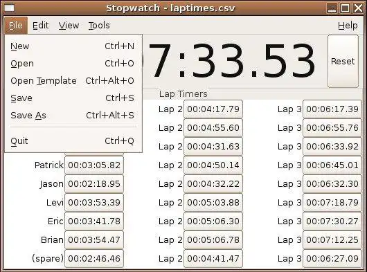 Download web tool or web app Stopwatch Logger to run in Linux online