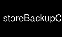 Run storeBackupCheckBackup in OnWorks free hosting provider over Ubuntu Online, Fedora Online, Windows online emulator or MAC OS online emulator