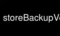 Run storeBackupVersions in OnWorks free hosting provider over Ubuntu Online, Fedora Online, Windows online emulator or MAC OS online emulator