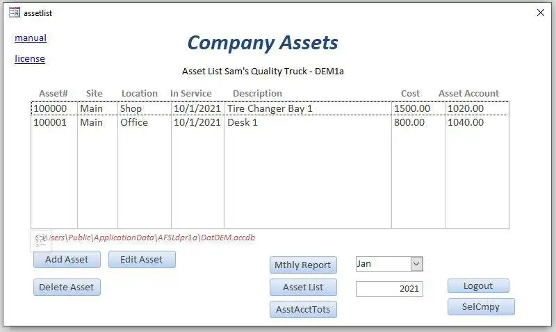 Download web tool or web app Straightline-Book-Depreciation