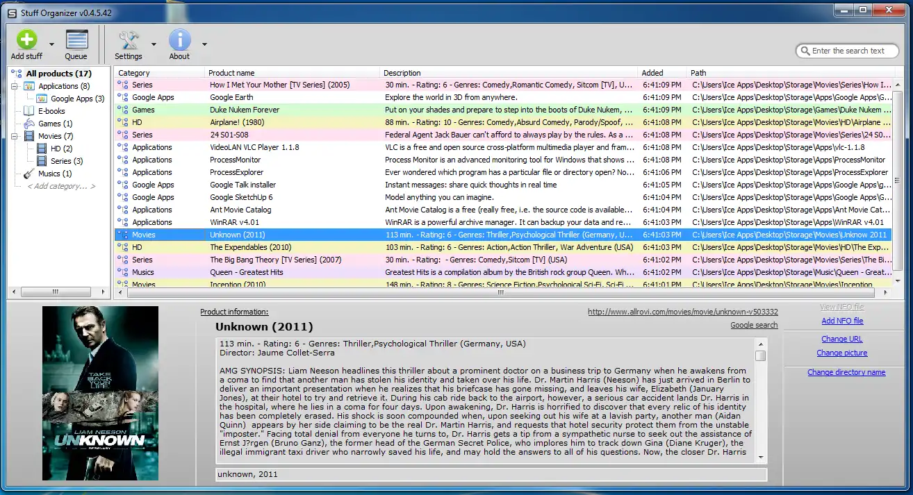 Download web tool or web app Stuff Organizer