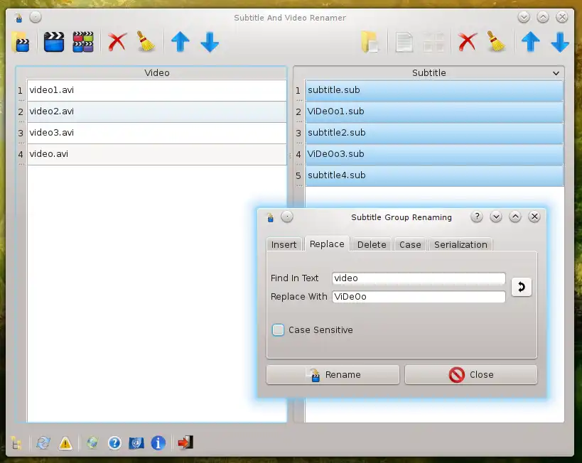 Download web tool or web app Subtitle And Video Renamer