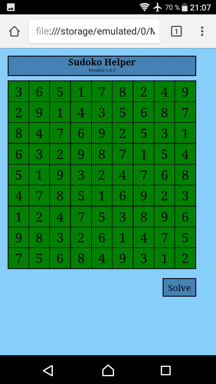 Download web tool or web app Sudoku Helper