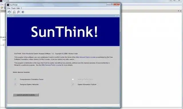 Download web tool or web app SunThink!