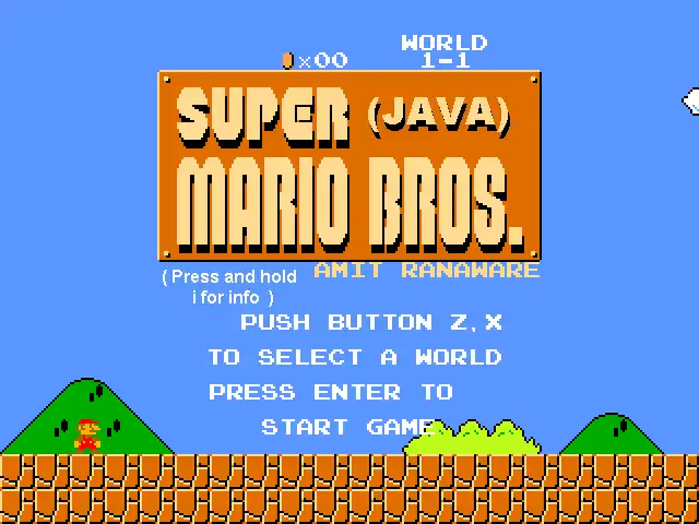 Download web tool or web app Super Mario Bros Java