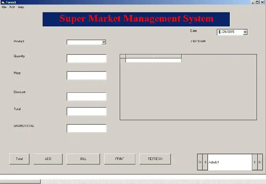 Download web tool or web app Supermarket-management-VB6-with-oracle