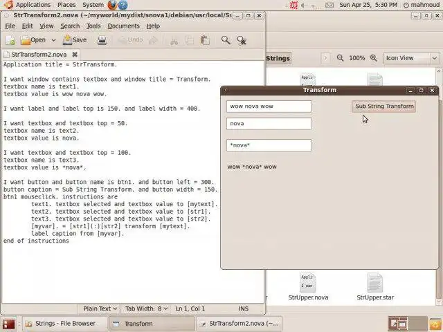 Download web tool or web app Supernova programming language to run in Windows online over Linux online