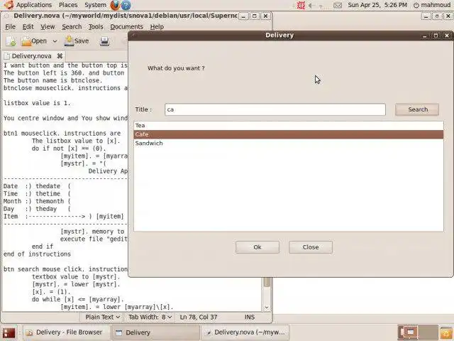 Download web tool or web app Supernova programming language to run in Windows online over Linux online