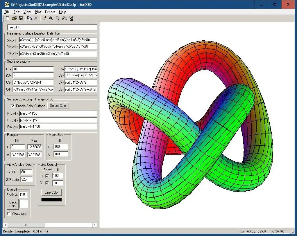 Download web tool or web app Surface Explorer 3D v3.1