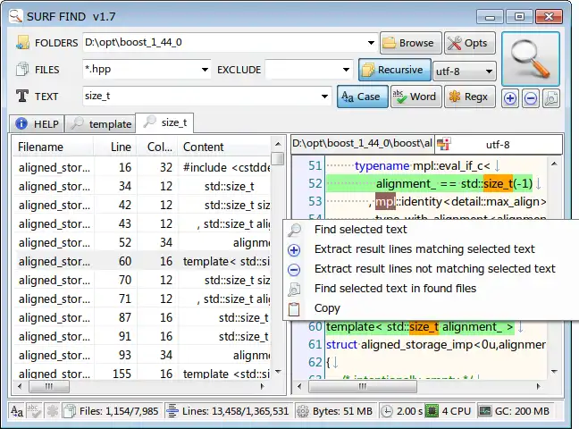 Download web tool or web app SurfFind