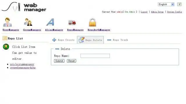 Download web tool or web app svnwebmanager4php