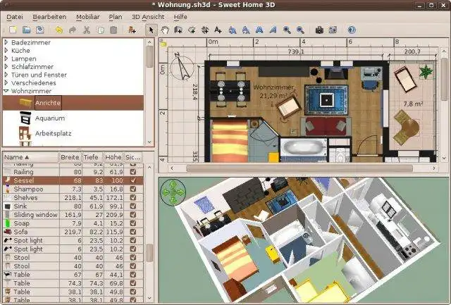 Download web tool or web app Sweet Home 3D to run in Linux online