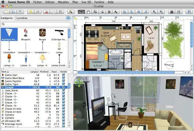 Download web tool or web app Sweet Home 3D to run in Linux online