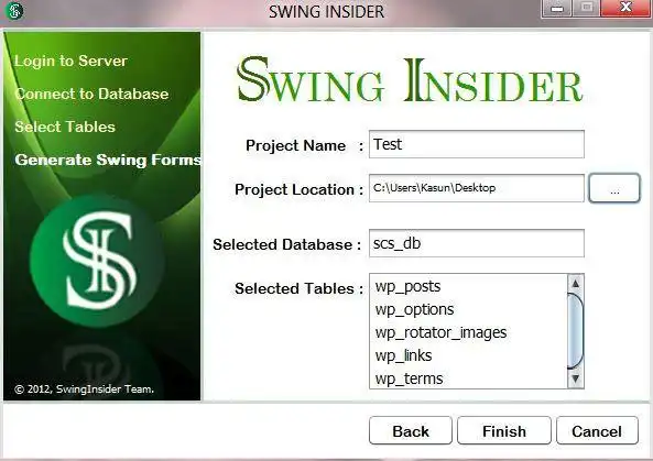 Download web tool or web app SwingInsider