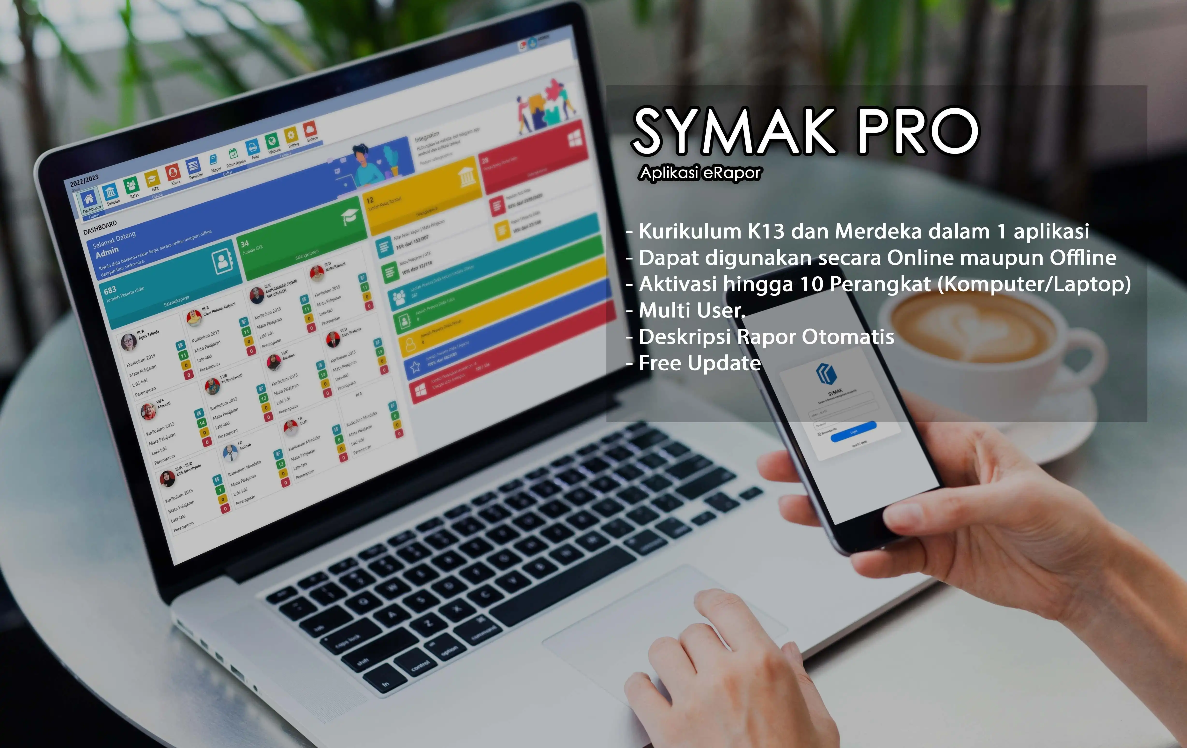 הורד את כלי האינטרנט או אפליקציית האינטרנט Symak ​​Pro (Aplikasi Rapor Merdeka)