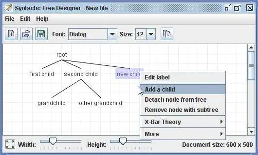 Download web tool or web app Syntactic Tree Designer to run in Linux online