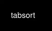 Run tabsort in OnWorks free hosting provider over Ubuntu Online, Fedora Online, Windows online emulator or MAC OS online emulator