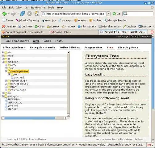 Download web tool or web app Tacos - Tapestry Components