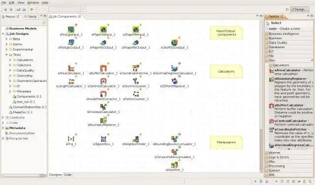 Download web tool or web app Talend Spatial Module to run in Windows online over Linux online