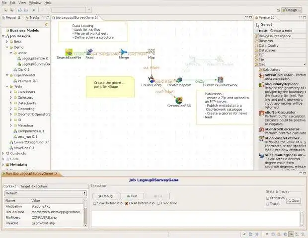 Download web tool or web app Talend Spatial Module to run in Windows online over Linux online