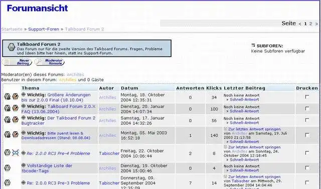 Download web tool or web app Talkboard Forum