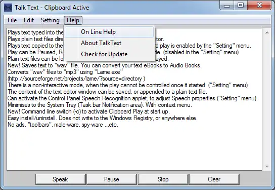 Download web tool or web app TalkText