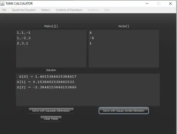 Download web tool or web app Tank Calculator Java