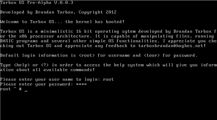 Download web tool or web app Tarbox OS