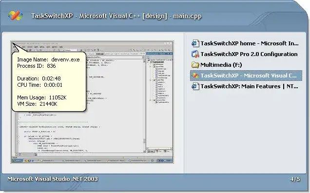 Download web tool or web app TaskSwitchXP