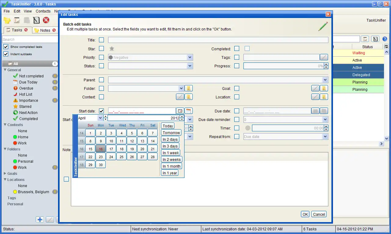 Laden Sie das Web-Tool oder die Web-App TaskUnifier herunter