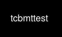 Run tcbmttest in OnWorks free hosting provider over Ubuntu Online, Fedora Online, Windows online emulator or MAC OS online emulator