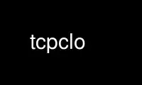 Run tcpclo in OnWorks free hosting provider over Ubuntu Online, Fedora Online, Windows online emulator or MAC OS online emulator