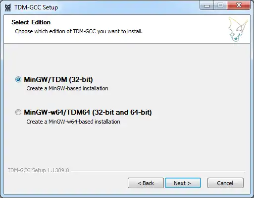 Descargue la herramienta web o la aplicación web TDM-GCC MinGW Compiler