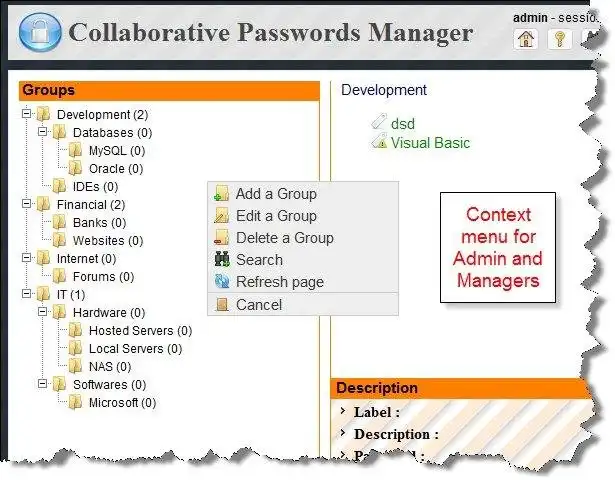 Descarga la herramienta web o la aplicación web TeamPass