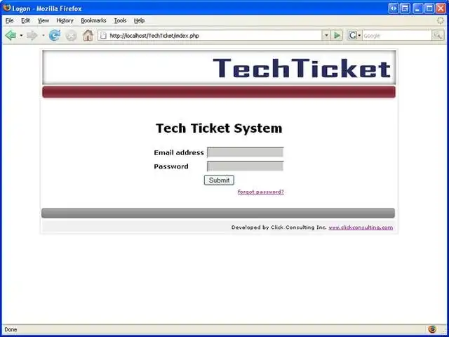 Download web tool or web app Tech Tickets