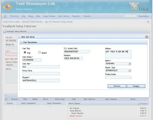 Download web tool or web app Tekir