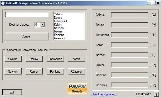 Download web tool or web app Temperature Conversions