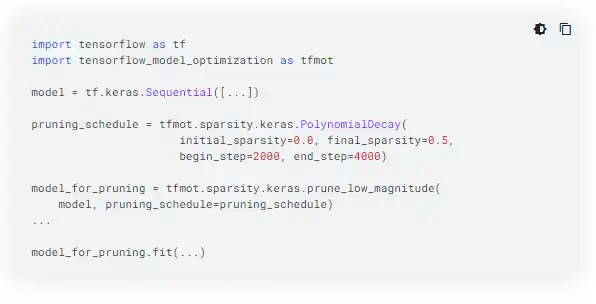 Download web tool or web app TensorFlow Model Optimization Toolkit