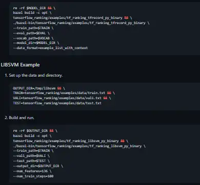 वेब टूल या वेब ऐप TensorFlow रैंकिंग डाउनलोड करें