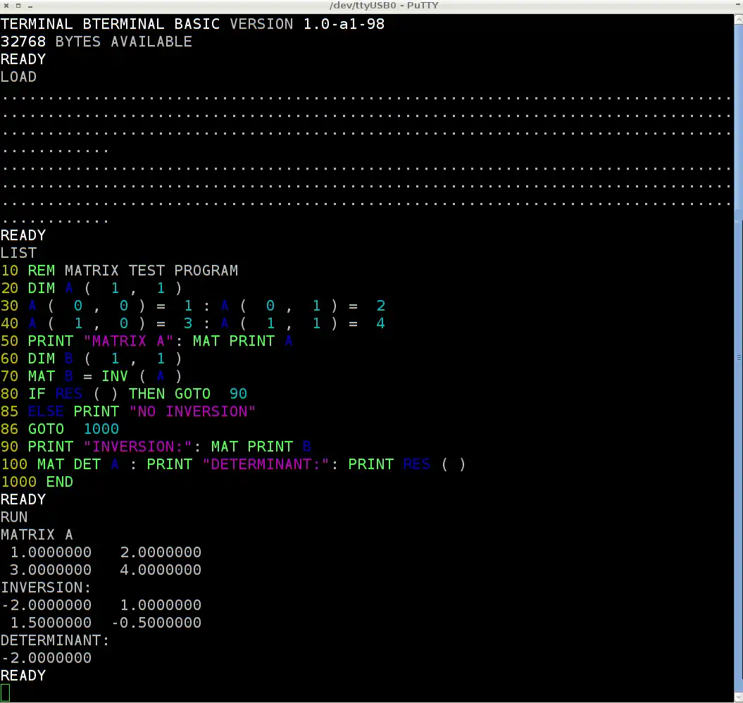 Download web tool or web app Terminal-BASIC