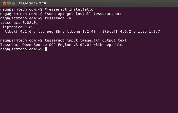 Download web tool or web app Tesseract OCR to run in Linux online