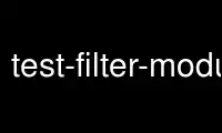 Run test-filter-modulep in OnWorks free hosting provider over Ubuntu Online, Fedora Online, Windows online emulator or MAC OS online emulator