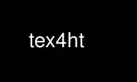 Run tex4ht in OnWorks free hosting provider over Ubuntu Online, Fedora Online, Windows online emulator or MAC OS online emulator