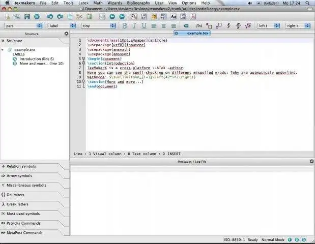 Download web tool or web app TeXstudio - A LaTeX Editor