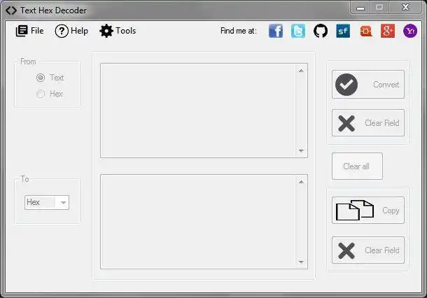 Download web tool or web app Text Hex Convert v2.1.1