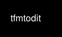 Run tfmtodit in OnWorks free hosting provider over Ubuntu Online, Fedora Online, Windows online emulator or MAC OS online emulator